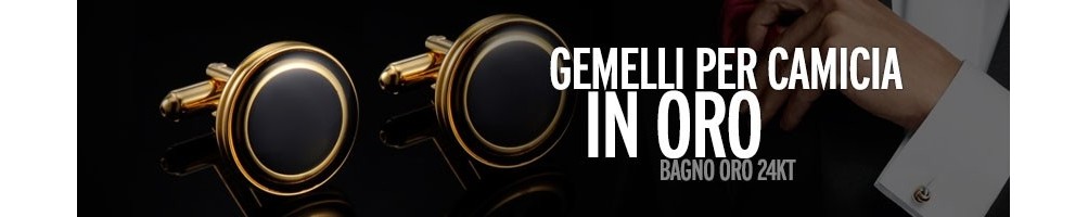 Gemelli per camicia in oro